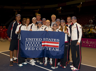 Mark Kovacs and US Tennis Fed Cup Team
